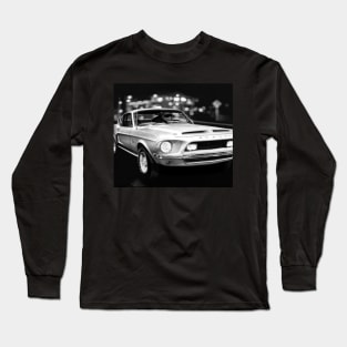 1968 Shelby Mustang Street Scene Long Sleeve T-Shirt